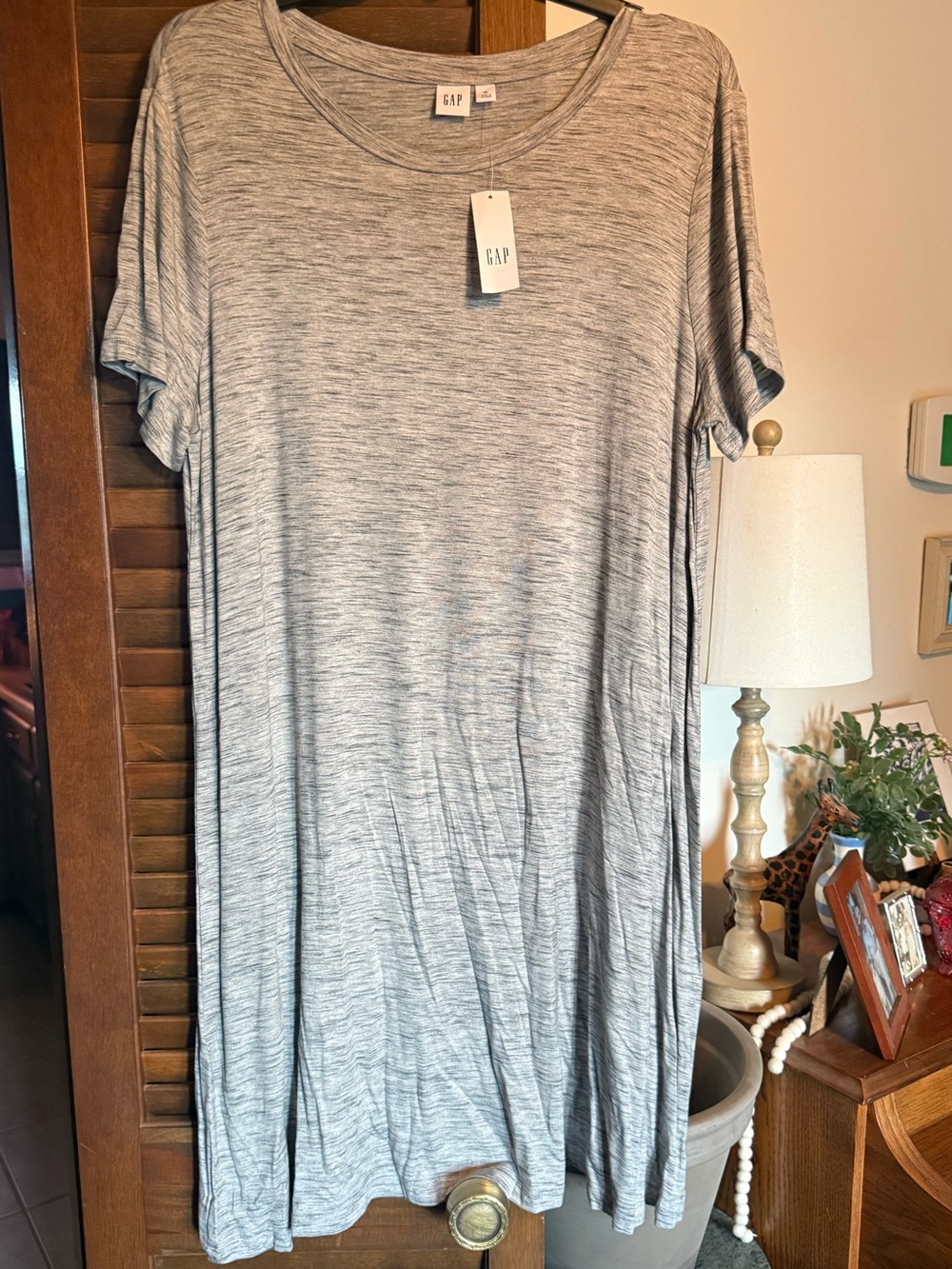 Space Dyed Gray knit dress NWT GAP xl